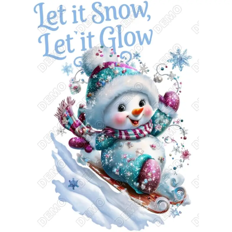 Snowman   DTF  Iron on Transfer N4