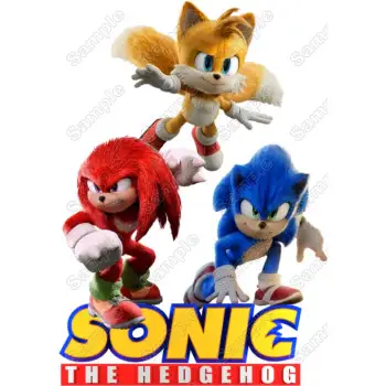 Sonic  DTF  Shirt Iron on Transfer #15