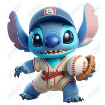 Stitch  Baseball  DTF  Shirt  Iron on Transfer