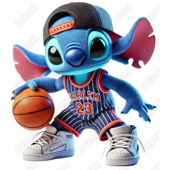 Stitch Basketball  DTF  Shirt  Iron on Transfer