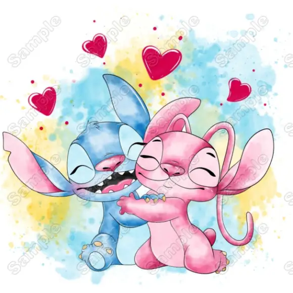 Stitch Love Angel  DTF Iron on Transfer