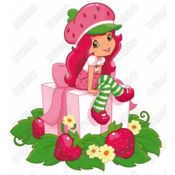 Strawberry Shortcake Gift Box  DTF Iron on Transfer 
