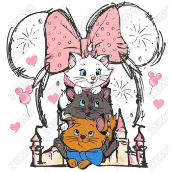 The Aristocats Disney  DTF  Shirt Iron on Transfer 