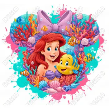 The Little Mermaid DTF  Shirt Iron on  Transfer N8