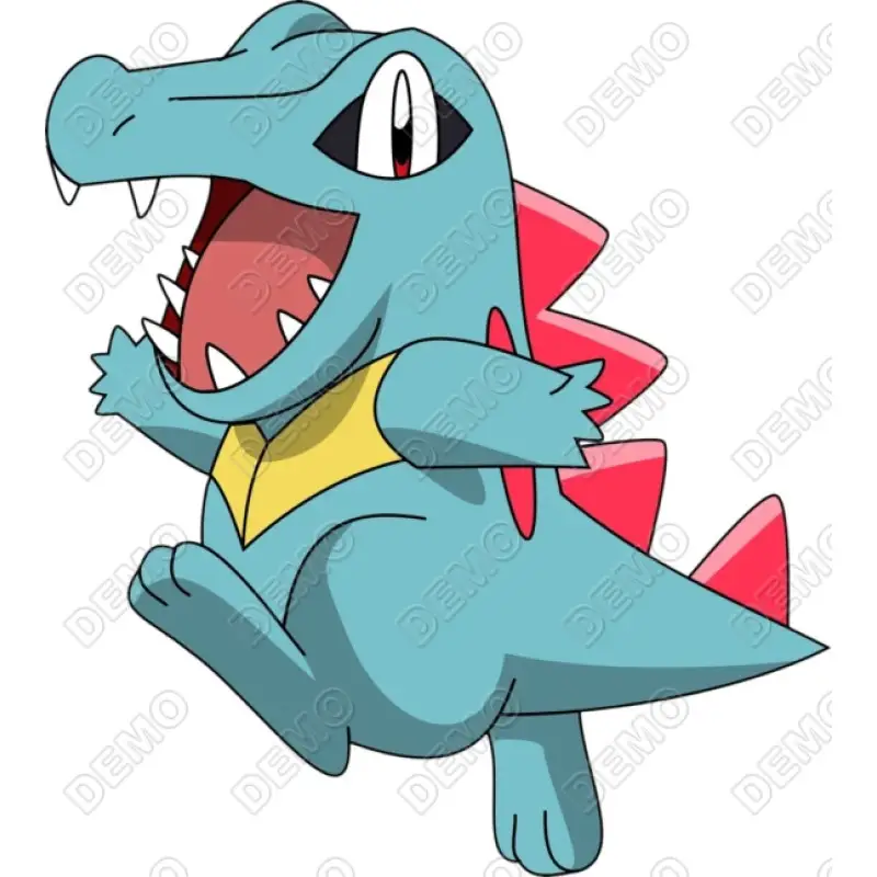 Totodile Pokemon  DTF  Shirt Iron on Transfer