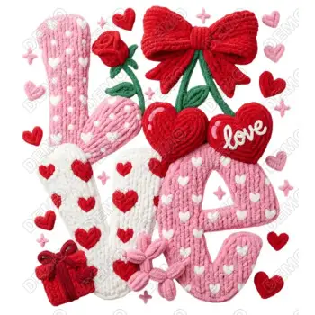 Valentines Love DTF  Iron on Transfer N4