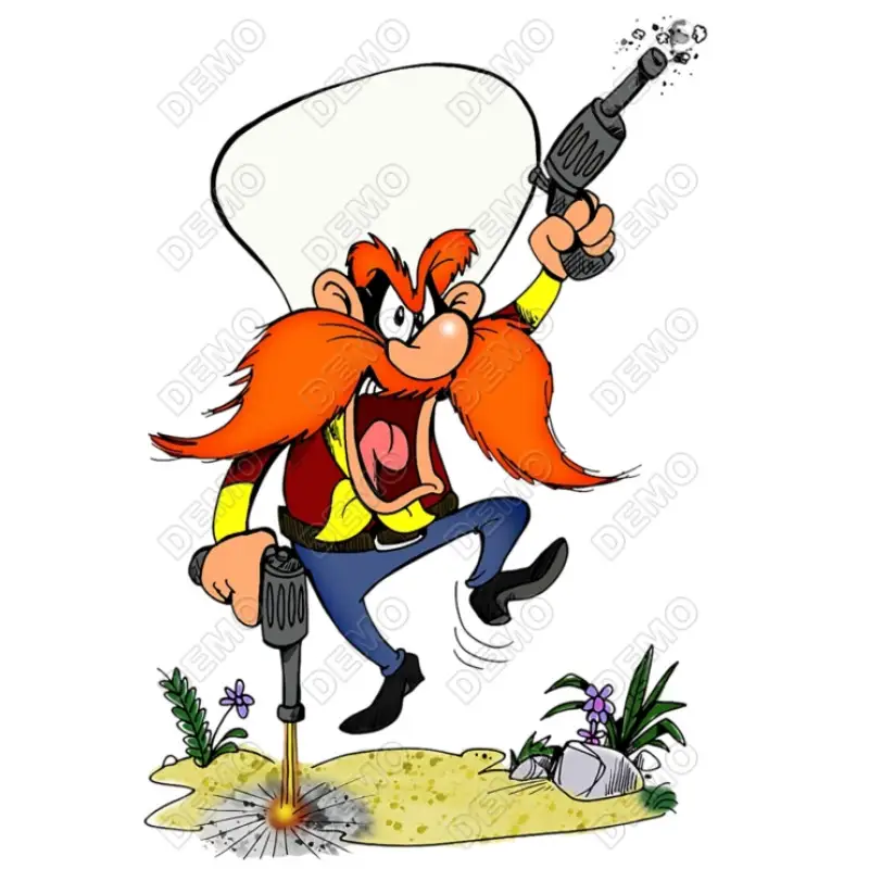 Yosemite Sam  DTF  Iron on Transfer N9