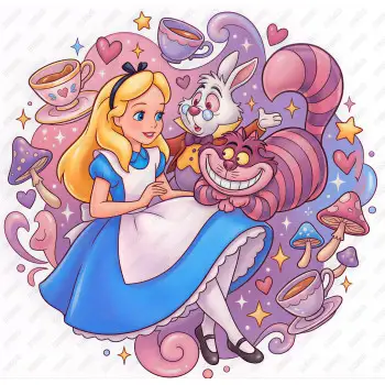 Alice in Wonderland  DTF Iron on Transfer  N88