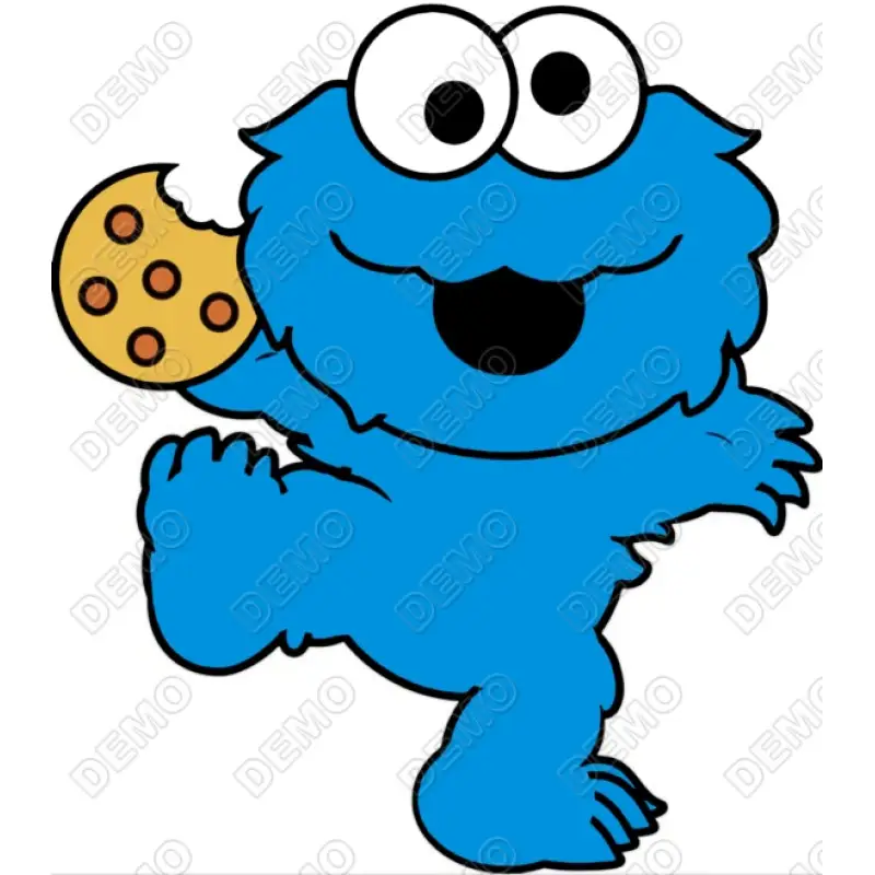 Baby Cookie Monster  DTF Iron on Transfer