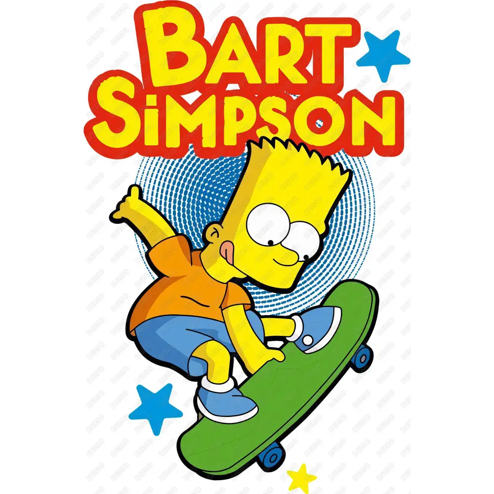 Bart Simpson  DTF Iron on Transfer