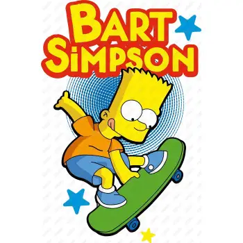 Bart Simpson  DTF Iron on Transfer