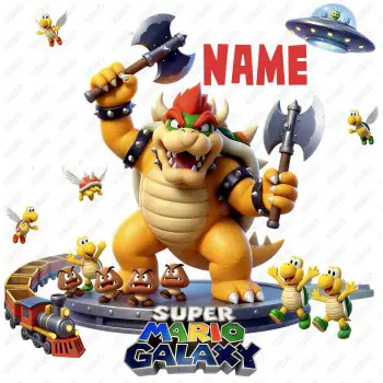 Bowser  Custom  DTF  Iron on Transfer