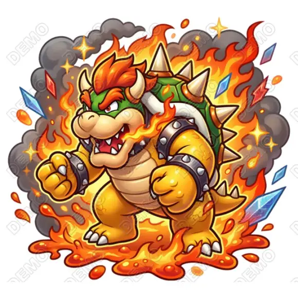 Bowser  DTF Iron on Transfer N6