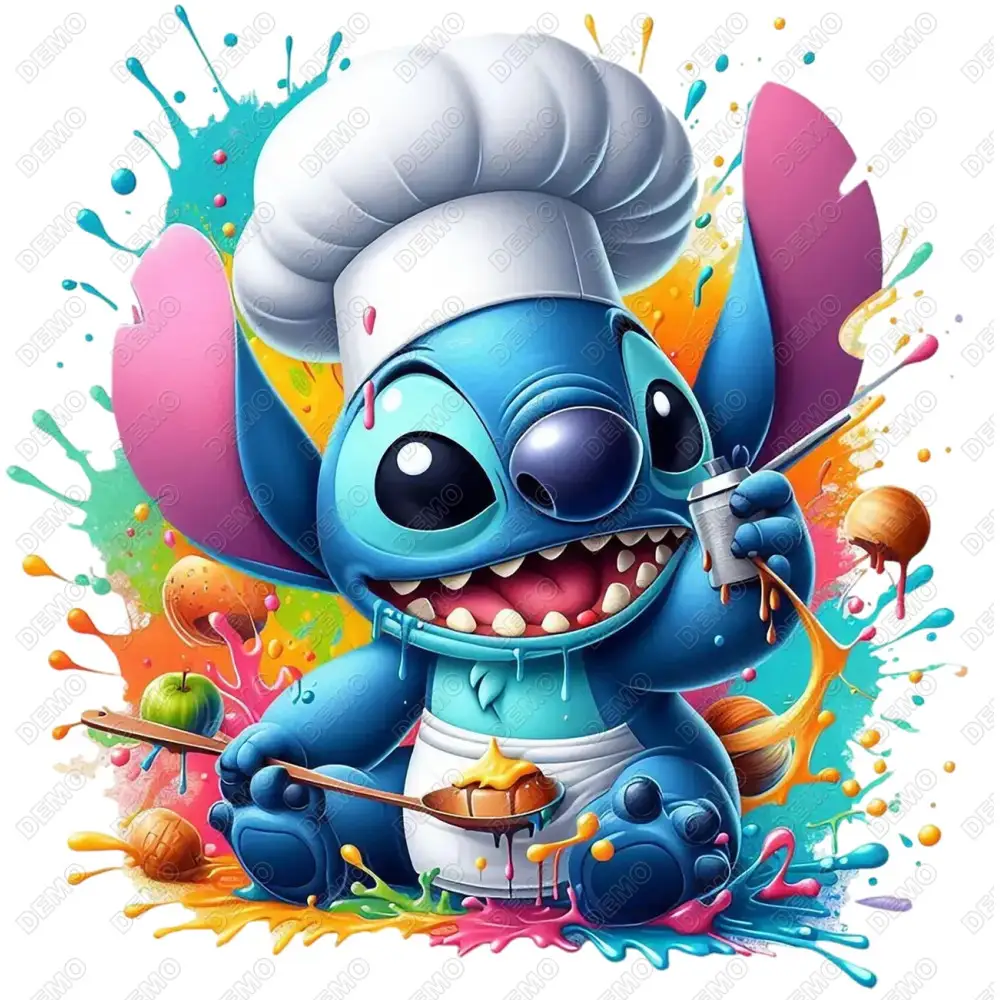 Chef Stitch  DTF  Iron on Transfer  N85