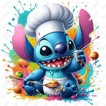 Chef Stitch  DTF  Iron on Transfer  N85