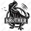 Dinosaur Brother  Iron On Transfer Vinyl HTV