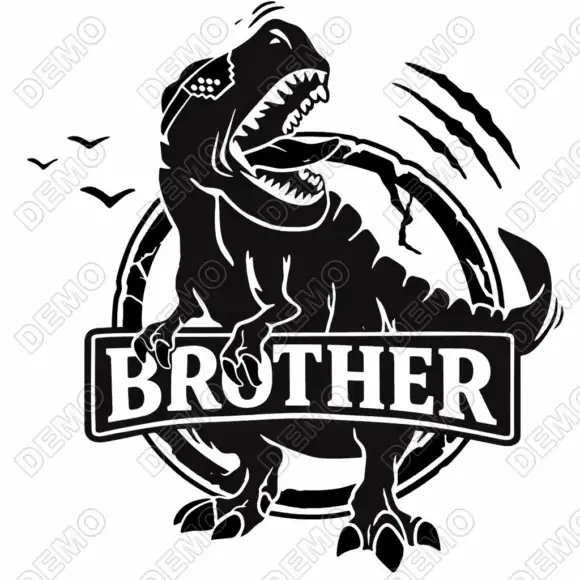 Dinosaur Brother  Iron On Transfer Vinyl HTV