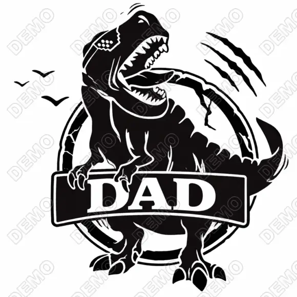 Dinosaur Dad  Iron On Transfer Vinyl HTV