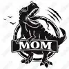 Dinosaur Mom  Iron On Transfer Vinyl HTV