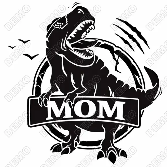 Dinosaur Mom  Iron On Transfer Vinyl HTV