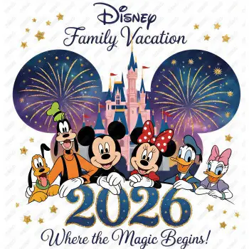 Disney Family Vacation Custom  DTF  Iron on Transfer