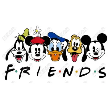 Disney Friends  DTF  Shirt Iron on  Transfer N8