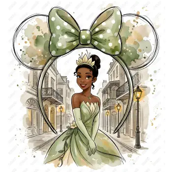 Disney Princess Tiana  DTF Iron on Transfer N9