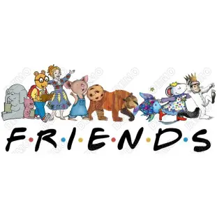 Friends Children’s Book Characters  DTF  Shirt Iron on Transfer