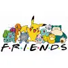 Friends Pokemon DTF   Shirt Iron on Transfer N42