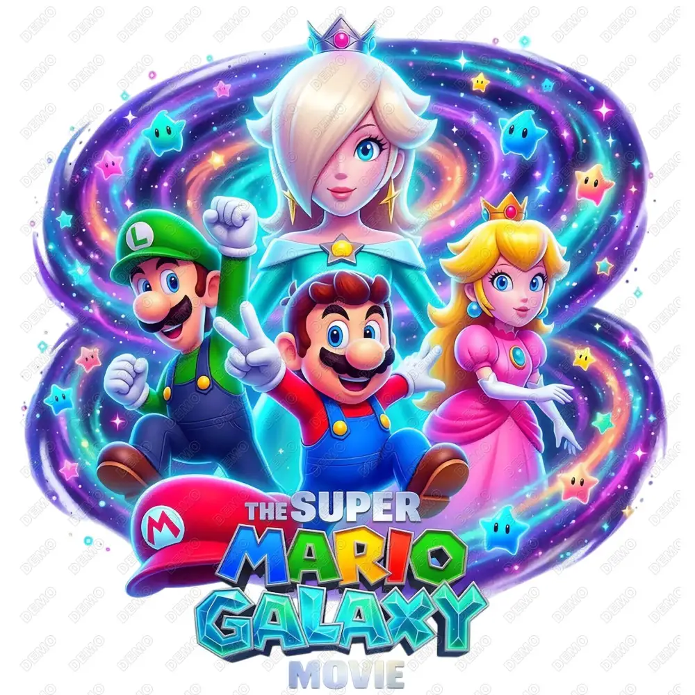 Mario Galaxy  Princess Daisy  DTF   Shirt Iron on Transfer