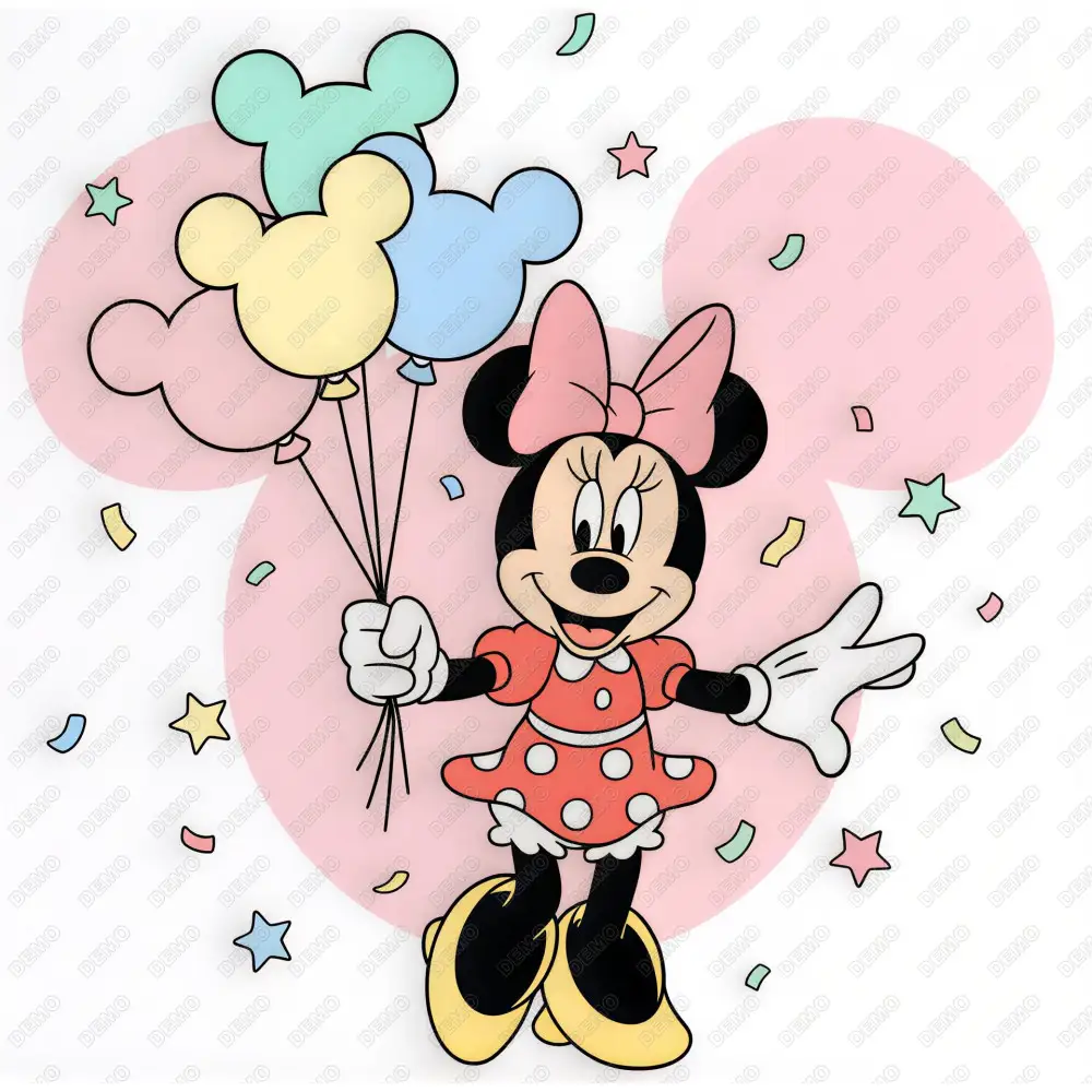 Minnie Mouse Disney DTF Iron on Transfer