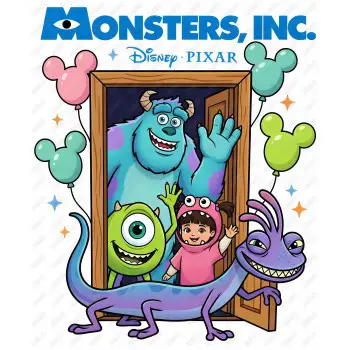 Monsters, Inc.  DTF Iron on Transfer  N9
