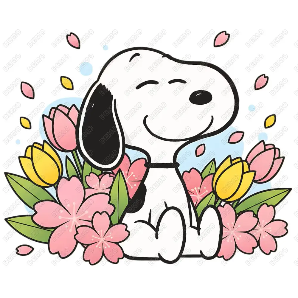 Peanuts Spring DTF Iron on Transfer