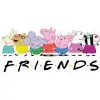 Peppa Pig Friends  DTF Iron on Transfer