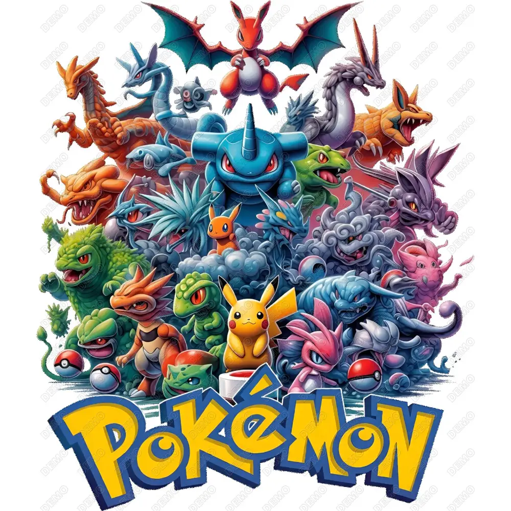 Pokemon  DTF  Iron on Transfer  N85