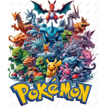 Pokemon  DTF  Iron on Transfer  N85