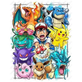 Pokemon  DTF Iron on Transfer  N87