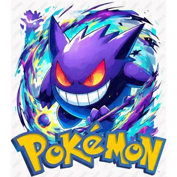 Pokémon Gengar DTF  Iron on Transfer  N7