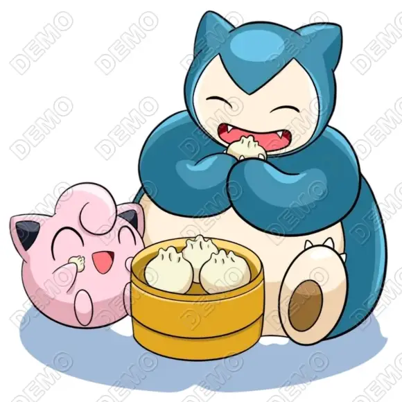 Pokémon Snorlax  DTF  Iron on Transfer N2