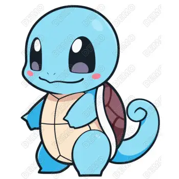 Pokémon Squirtle Turtle  DTF  Iron on Transfer