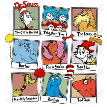 Seuss Reading  DTF  Shirt Iron on  Transfer N8