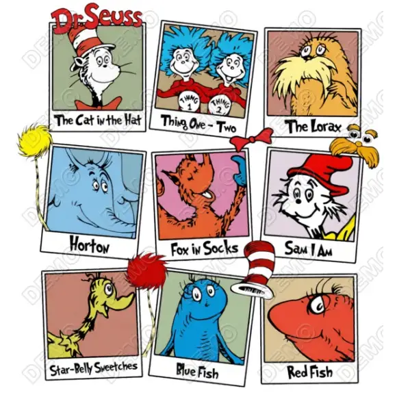 Seuss Reading  DTF  Shirt Iron on  Transfer N8