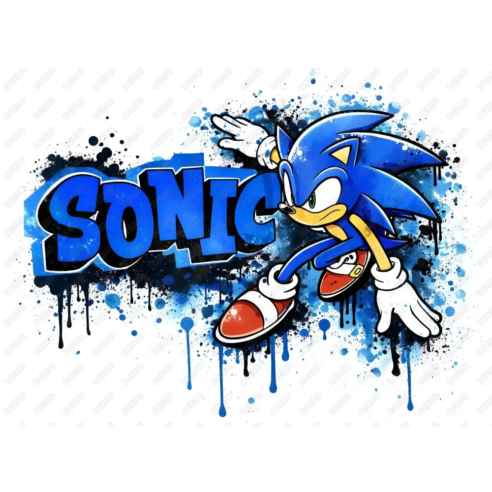 Sonic  DTF  Shirt Iron on Transfer #43