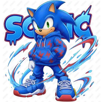 Sonic  DTF  Shirt Iron on Transfer #78