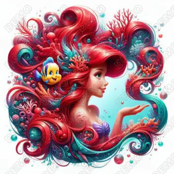 The Little Mermaid  Ariel  DTF  Shirt Iron on Transfer N8