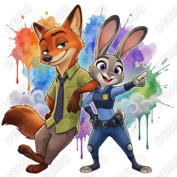 Zootopia  DTF Iron on Transfer N7