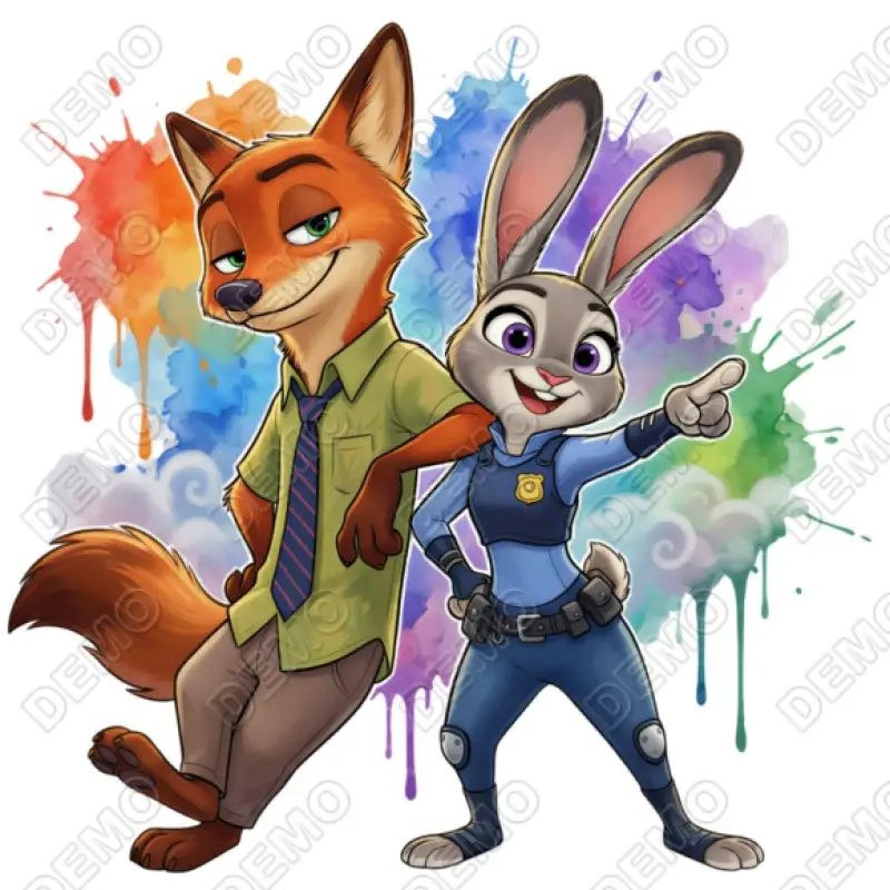 Zootopia  DTF Iron on Transfer N7