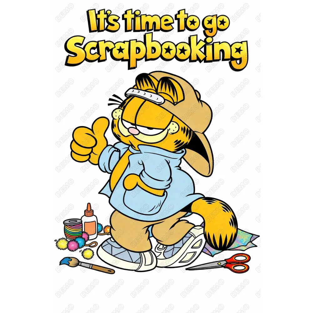 It's Time to Go Scrapbooking  DTF Iron on Transfer