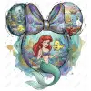 Ariel  The Little Mermaid DTF Iron on Transfer N6