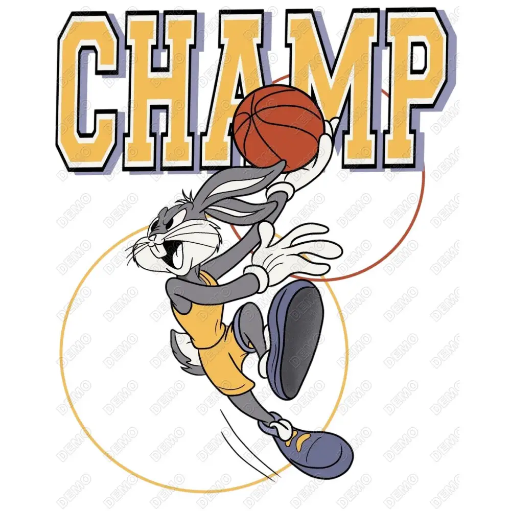 Bugs Bunny Champ  DTF Shirt Iron on Transfer
